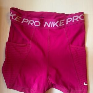 Hot Pink Nike Pro Shorts